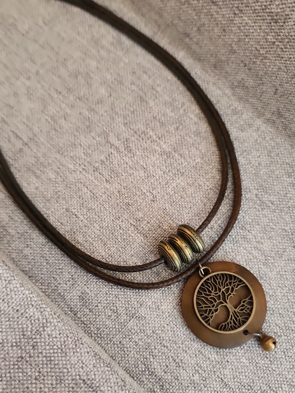 Boho Tree of Life Wooden Pendant Necklace